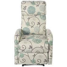 Load image into Gallery viewer, Modern Manual Recliner, Home Theater Chair With Adjustable Backrest For Living Room - Beige / Blue
