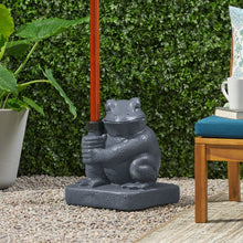 Load image into Gallery viewer, Whimsical - Frog Neptune Umbrella Base Concrete
