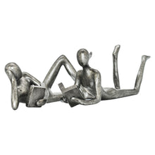 Load image into Gallery viewer, People Tabletop Sculpture (Set of 2) - Pewter
