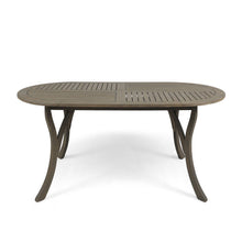 Load image into Gallery viewer, Outdoor Table With Smooth Lines, Slat Top
