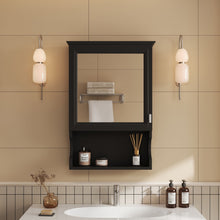 Load image into Gallery viewer, Wall Mounted Bathroom Storage Cabinet With Mirror, Soft Closing Hinges
