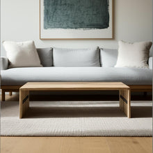 Load image into Gallery viewer, Rectangular Solid Wood Top And Base Coffee Table - Light Brown
