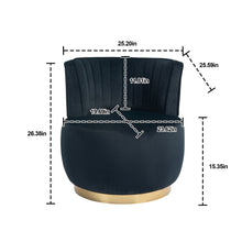 Load image into Gallery viewer, 360 Degree Swivel Cuddle Barrel Accent Sofa Chair
