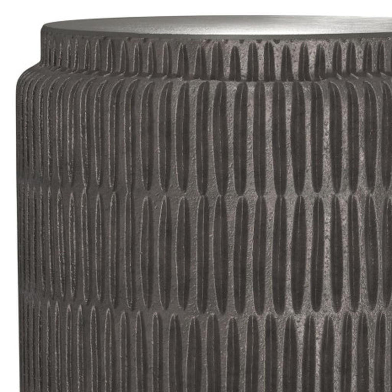 22" Aluminum Round End Table - Graphite