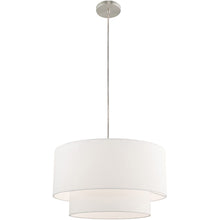 Load image into Gallery viewer, 15" Dimmable Chandelier With Shades - Nickel
