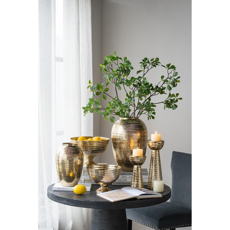 Hammered Urn Table Vase (574257) - Gold