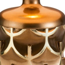 Load image into Gallery viewer, Magestic Geo Table Lamp - Brown And Gold
