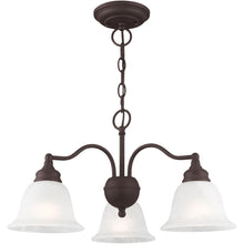 Load image into Gallery viewer, Dimmable 3 Light Chandelier With Shades - Bronze
