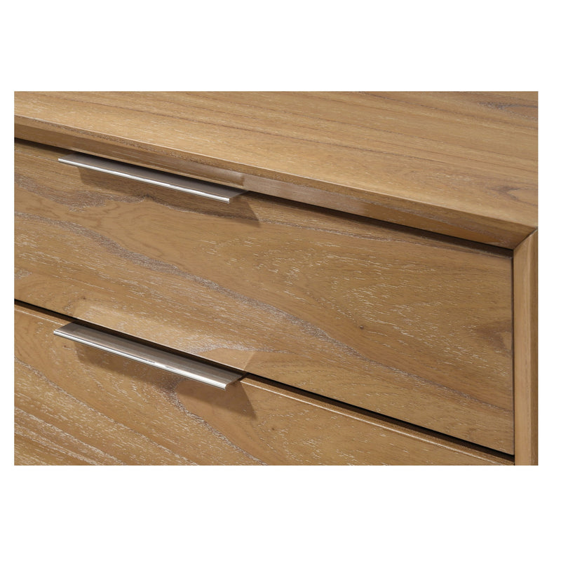 6 Drawer Storage Dresser, Bedroom Furniture - Natural Wood