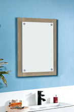 Load image into Gallery viewer, 28" Framed Bathroom Vanity Mirror - Light Brown
