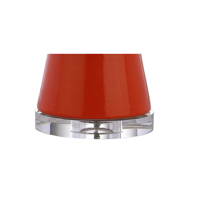 Novelty Table Lamp LED With Drum Shade - Coral