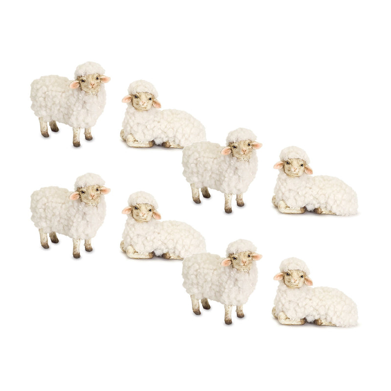 Poly Tabletop Sculpture (Set of 8) - White