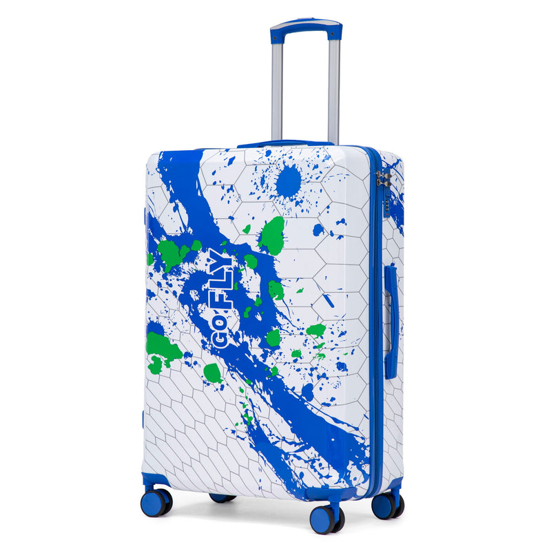 Luggage With Printed Pattern, Combination Lock