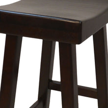 Load image into Gallery viewer, Backless Bar Height Chair With Footrest 30" - Espresso

