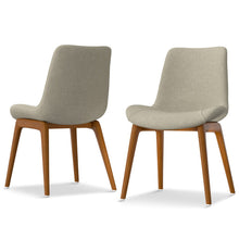 Load image into Gallery viewer, Solid Wood Dining Parsons Chairs (Set of 2) - Natural / Walnut
