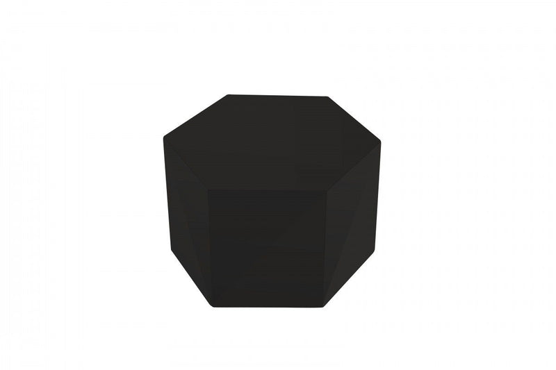 Hexagon End Table With - Black
