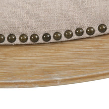 Load image into Gallery viewer, Solid Wood Backless Bar Height Bar Chair - Linen And Natural
