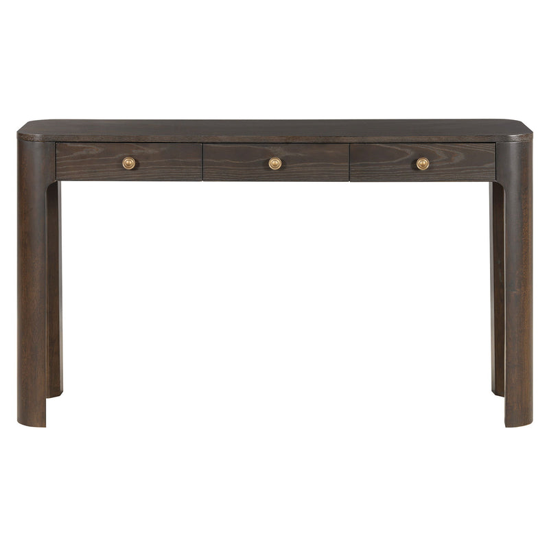 Console Table With Three Drawers - Espresso