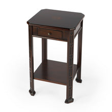 Load image into Gallery viewer, Manufactured Wood Rectangular End Table With Drawer And Shelf - Dark Brown And Cherry
