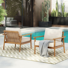 Load image into Gallery viewer, Modern Outdoor Lounge Chair With Cushions
