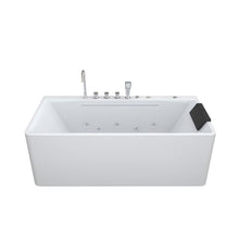 Load image into Gallery viewer, Xavier - Single Massage Bathtub, Equipped With Gfci Plug And Ul Certified Water Pump, Upc Certified Drain - Milk White
