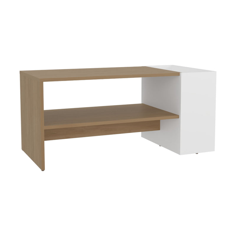 Wood Fireplace Entertainment Center (725192) - Beige
