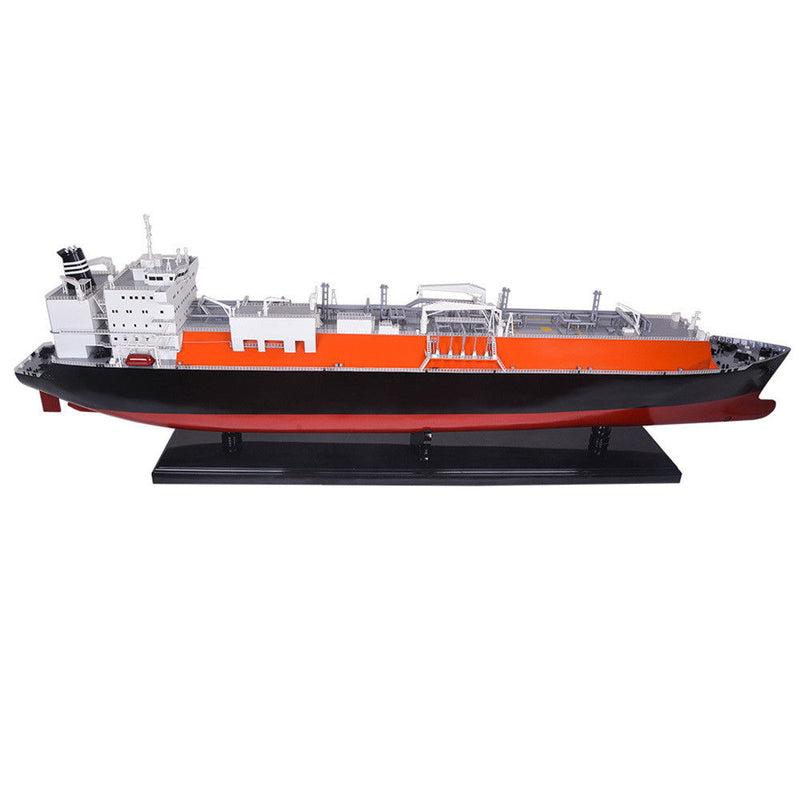 Hand Painted Model Boat (624230) - Light Brown / Black