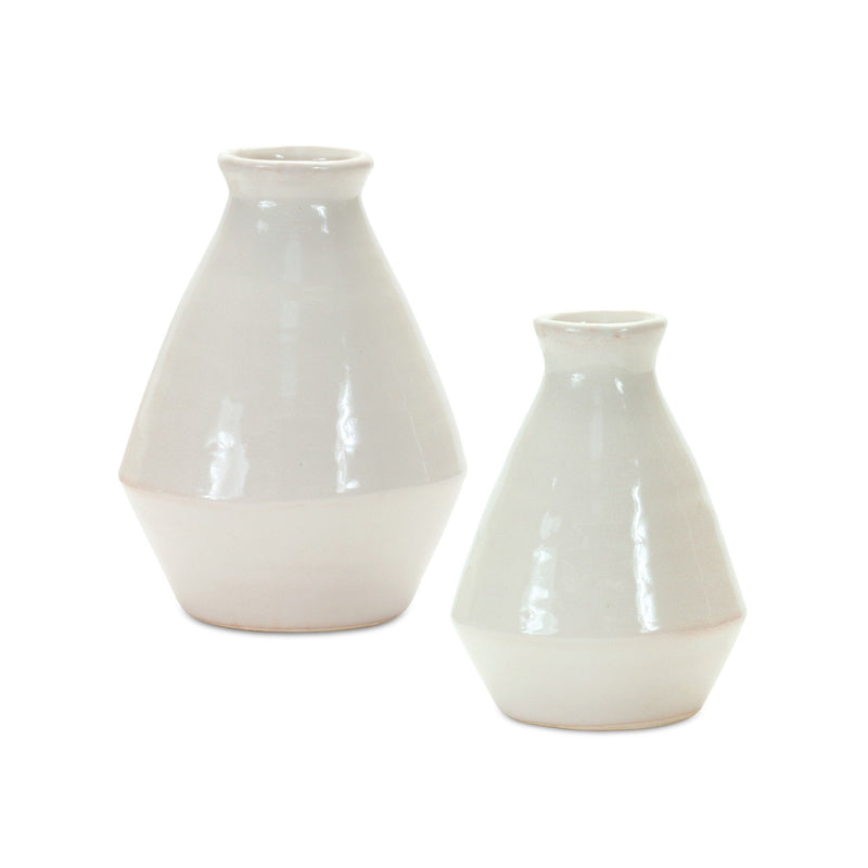 Bud Table Vase (Set of 2) - White