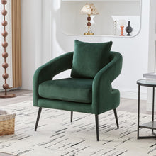 Load image into Gallery viewer, Open Back Accent Chair, Round Sofa Lounge Armchair
