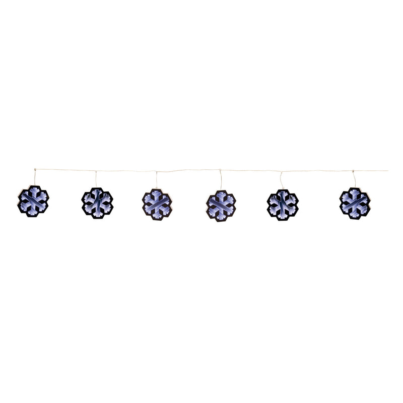 Christmas Snowflakes Tabletop Sign With LED (633790) - White