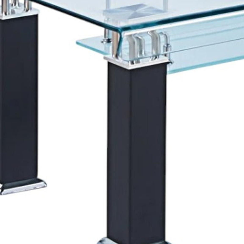Mirrored Coffee Table - Black