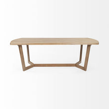 Load image into Gallery viewer, 92" Solid Wood Trestle Base Dining Table - Natural
