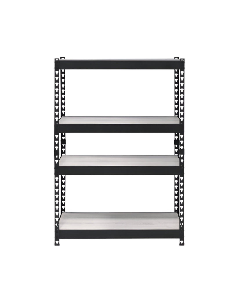 Adjustable Four Tier Bookcase - Black / Natural