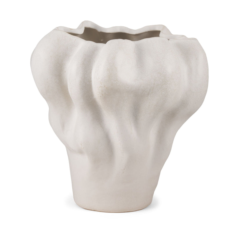 Abstract Sculptural Table Vase - Cream