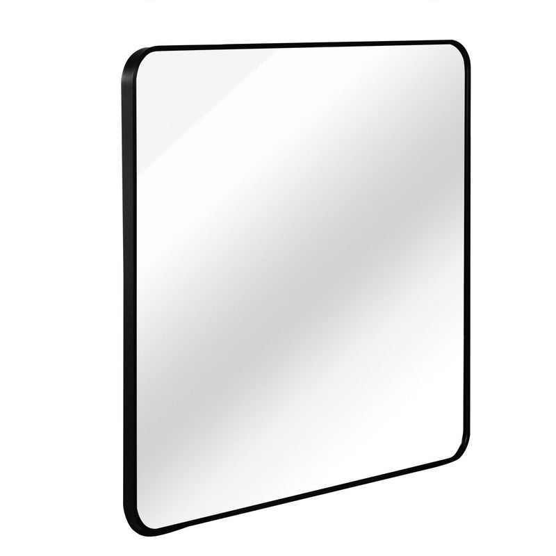 Aluminum Square Framed Bathroom Vanity Mirror (756085) - Black