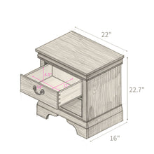 Load image into Gallery viewer, Nightstand With 2 Drawers
