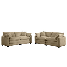 Load image into Gallery viewer, Elegant Oversized Sectional Sofa Set With Deep Seats And Flexible Layout
