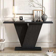 Load image into Gallery viewer, Console Table With V Shape Base, Sculptural Entryway Accent
