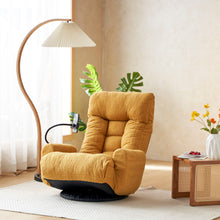 Load image into Gallery viewer, Adjustable Swivel Lounge Chair With 360 Degree Rotating Seat And Headrest Support
