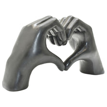 Load image into Gallery viewer, Heart Hands Tabletop Sculpture - Black
