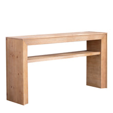 Load image into Gallery viewer, Console Table With Storage Shelf - Antique Natural / Light Natural / Natural
