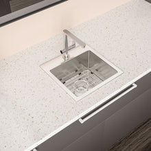 Load image into Gallery viewer, Premium Laundry Drop In Utility Sink 16 Gauge Stainless Steel, Topmount
