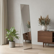 Load image into Gallery viewer, 59" Metal Framed Cheval Standing Mirror - Silver
