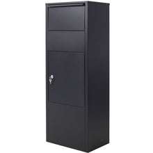Load image into Gallery viewer, Large Package Delivery Parcel Mail Drop Box With Lockable Storage Compartment Heavy Duty Weatherproof For Express Mail Delivery For Home &amp; Business Use - Black
