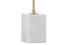 Load image into Gallery viewer, Arched Lamp With Novelty Shade - White / Brass

