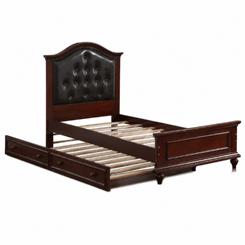 Contemporary Style Bed With Trundle