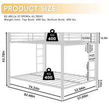 Load image into Gallery viewer, Bunk Bed For Kids, Convertible Frame With Ladders &amp; Guardrail
