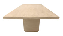 Load image into Gallery viewer, 96" Solid Wood Pedestal Base Dining Table - Natural / Brown
