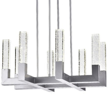 Load image into Gallery viewer, Candle Style Eight Light Metal Dimmable Chandelier With Shades - Silver
