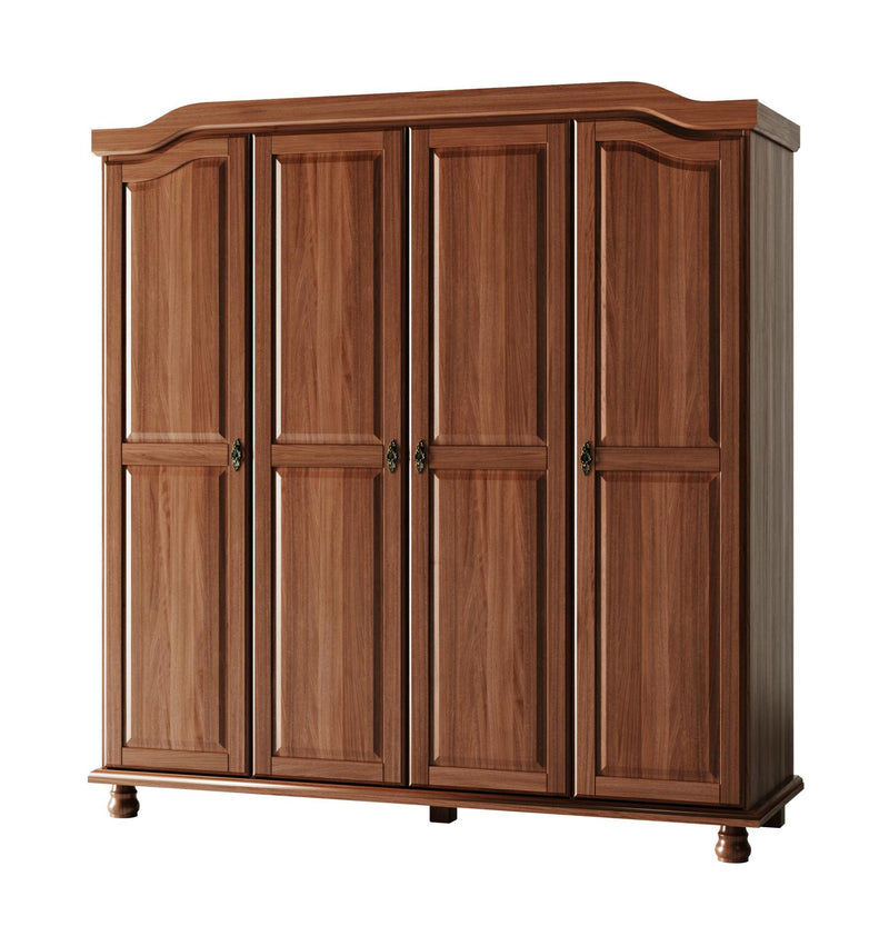 Solid Wood Four Door Combo Dresser (764843) - Coffee